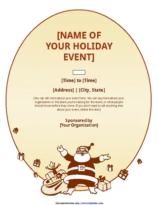 Forms Christmas Event Flyer Template