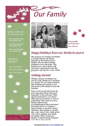 Forms Christmas Newsletter 1