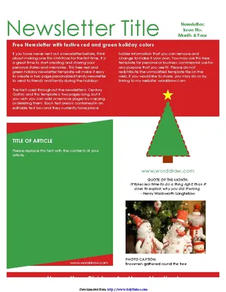 Forms Christmas Newsletter 3
