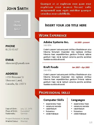 Forms Clean Cv Template