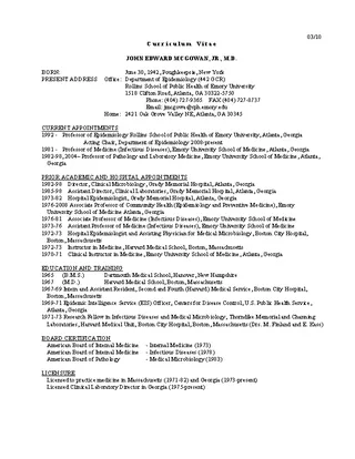 Clinical Microbiologist Resume