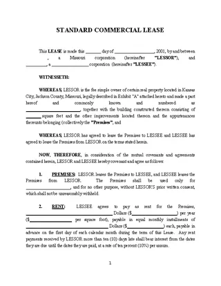 Commercial Lease Agreement Template2