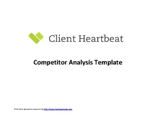 Competitive Customer Analysis Template
