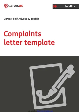 Forms Complaint Letter Sample