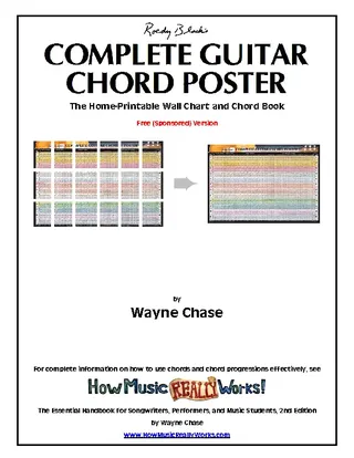 Complete Guitar Chord Chart Template