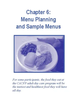 Forms Complex Menu Planning And Sample