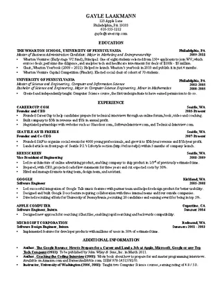 Forms Computer Science Student Resume