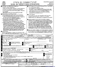 Forms Connecticut Voter Registration Form