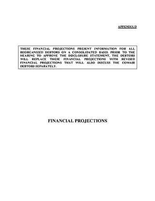 Consolidated Financial Projection