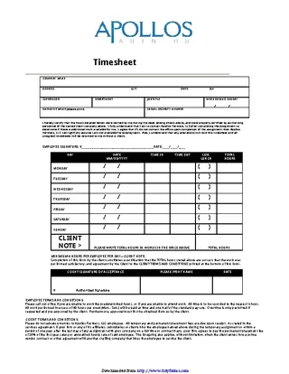 Forms Consultant Timesheet