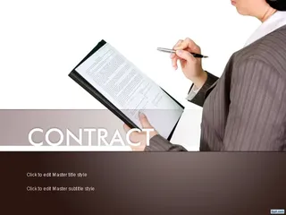 Contract Powerpoint Template