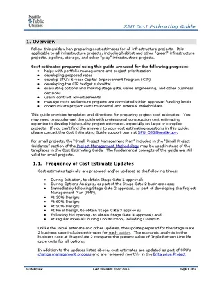 Cost Estimation Template