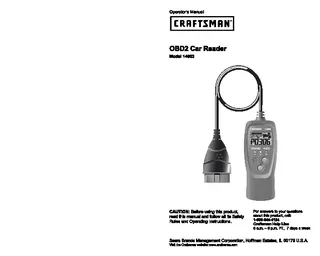 Craftsman Users Manual Sample