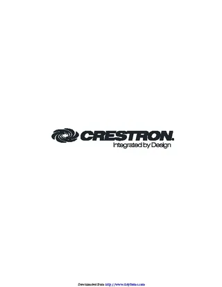 Forms Crestron 2013 Corporate Brochure
