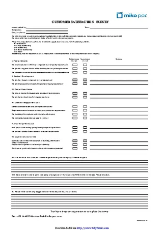 Forms Customer Satisfaction Survey 2