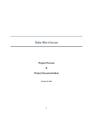 Data Ware Project Documentation Template