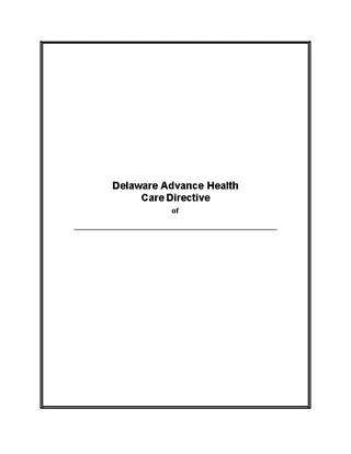 Forms De Advanced Health Care Directive