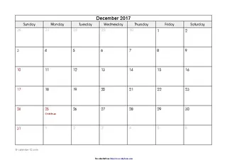 Forms december-2017-calendar-2
