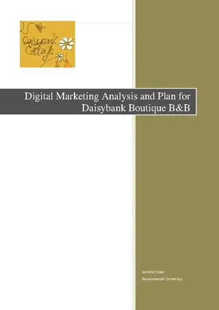 Forms Digital Marketing Analysis Template