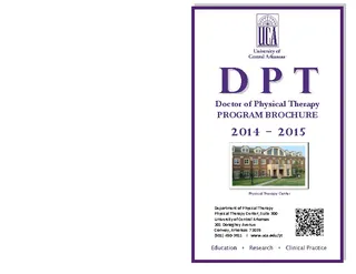 Forms Doctor Of Physical Therapy Program Brochure
