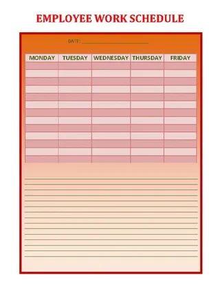Forms Download Employee Weekly Work Schedule Template Ms Word