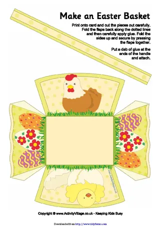 Easter Basket Template 1