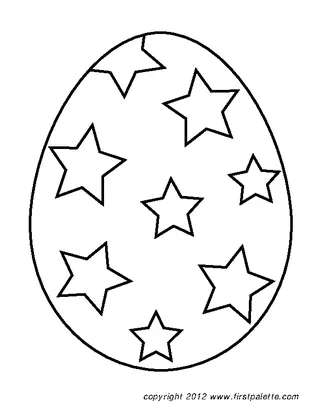 Easter Egg Template 1