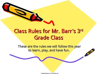 Forms Elementary Classroom Rules Presentation