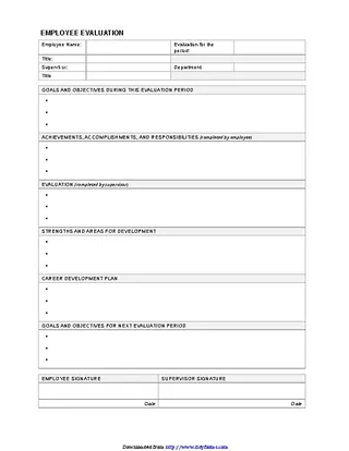 Forms Employee Evaluation Form 3