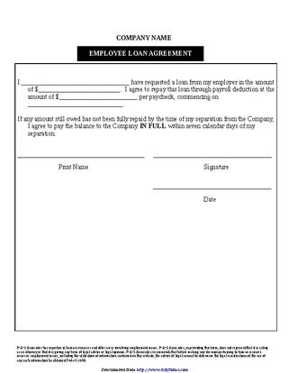 Forms Employee Loan Agreement 3