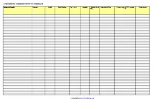 Equipment Inventory Template