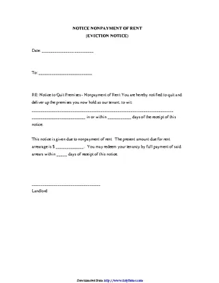 Forms Eviction Notice Pdf