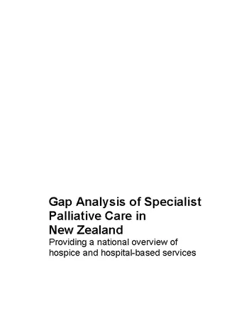 Example Gap Analysis Of Specialist Palliative Care
