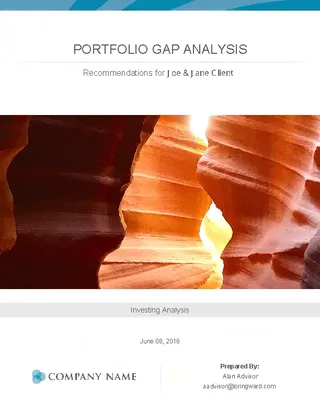 Forms Example Product Portfolio Gap Analysis Template