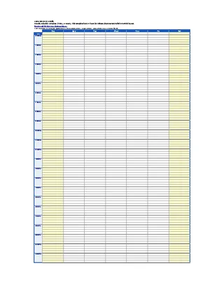 Forms Excel 24 Hour Schedule Template Free Download