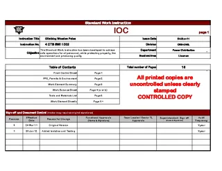 Excel Instruction Template