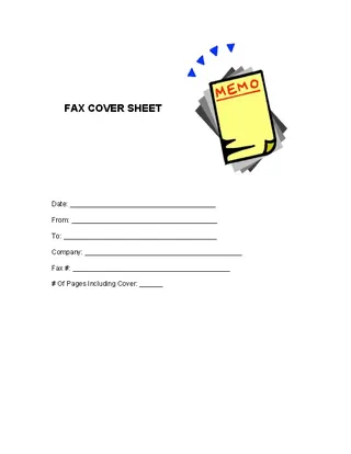 Forms Fax Cover Letter Template
