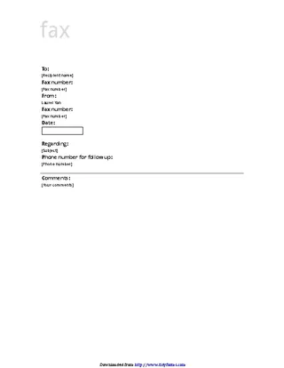 Forms Fax Cover Sheet Business Design