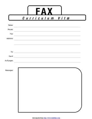 Forms Fax Cover Sheet For Cv 3