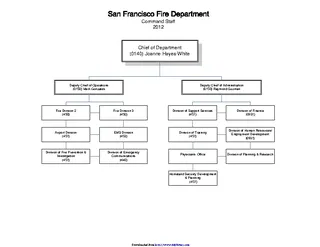 Fire Department Organizational Chart 4