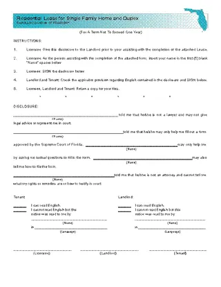 Florida Association Of Realtors Residential Lease Agreement Template