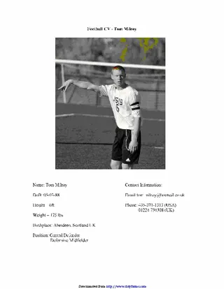 Football Cv