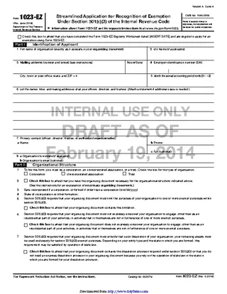 Form 1023 Ez