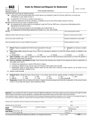 Forms 843 IRS PDF