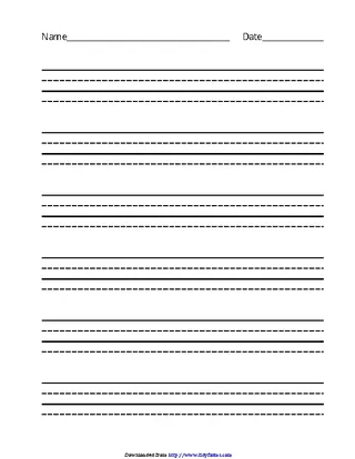 Forms Four Lined Paper Template