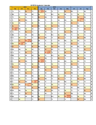 Free Academic Calendar 2015 2016 - PDFSimpli