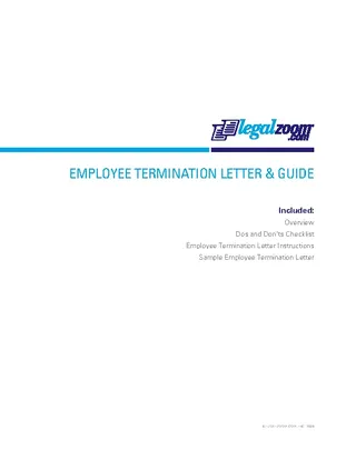 Forms Free Employer Job Termination Letter And Guide