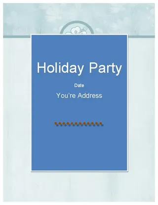 Forms Free Holiday Special Party Invitation