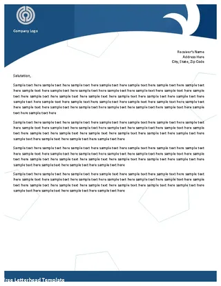 Forms Free Letterhead Template