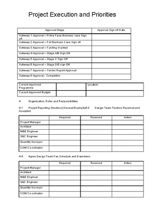 Free Project Execution Plan Template